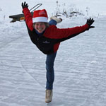 Ice skating in Samoens